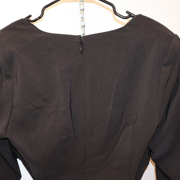 Fashion to Figure Size O (XL) Heart Button Jumpsuit with Waist Cutouts Black - Picture 14 of 16